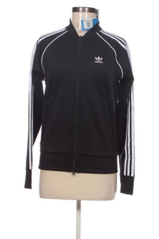 Γυναικεία αθλητική ζακέτα Adidas, Μέγεθος XS, Χρώμα Μαύρο, Τιμή 22,27 €