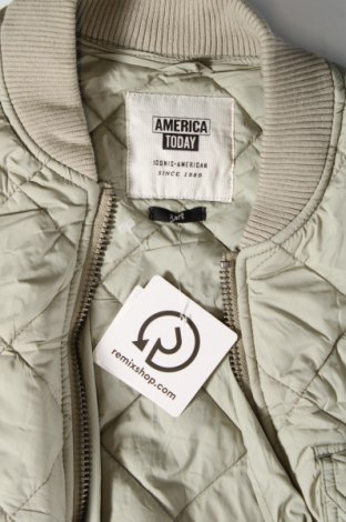 Γυναικείο μπουφάν America Today, Μέγεθος XS, Χρώμα Πράσινο, Τιμή 19,02 €