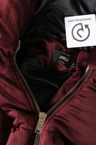 Γυναικείο μπουφάν ONLY, Μέγεθος XS, Χρώμα Κόκκινο, Τιμή 22,06 €