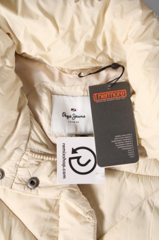Γυναικείο μπουφάν Pepe Jeans, Μέγεθος S, Χρώμα Εκρού, Τιμή 75,13 €