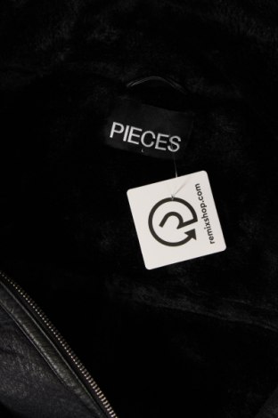 Γυναικείο μπουφάν Pieces, Μέγεθος L, Χρώμα Μαύρο, Τιμή 11,41 €