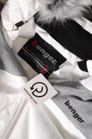 Damenjacke für Wintersports Benger, Größe L, Farbe Weiß, Preis 26,30 €