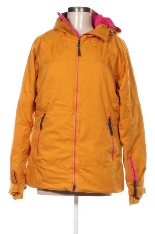Дамско яке за зимни спортове SnowTech, Размер M, Цвят Жълт, Цена 54,00 лв.