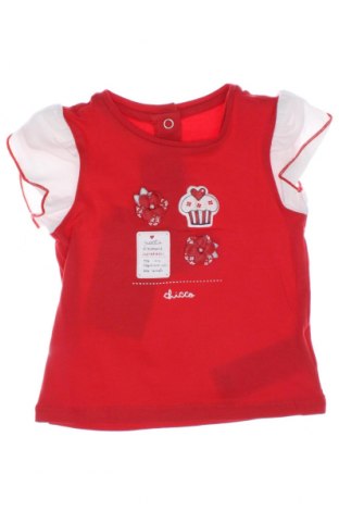 Детска блуза Chicco, Размер 6-9m/ 68-74 см, Цвят Червен, Цена 18,00 лв.