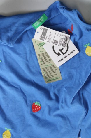 Детска блуза United Colors Of Benetton, Размер 18-24m/ 86-98 см, Цвят Син, Цена 12,75 лв.