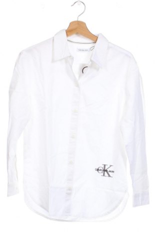 Kinderhemd Calvin Klein Jeans, Größe 13-14y/ 164-168 cm, Farbe Weiß, Preis 21,03 €