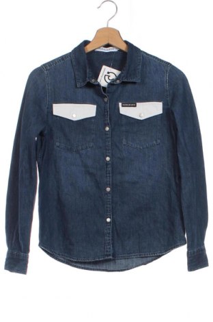 Kinderhemd Calvin Klein Jeans, Größe 13-14y/ 164-168 cm, Farbe Blau, Preis € 12,53