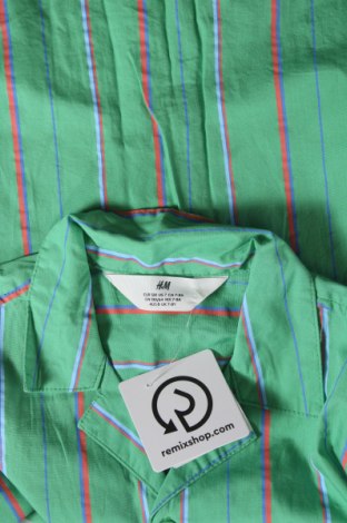 Kinderhemd H&M, Größe 7-8y/ 128-134 cm, Farbe Grün, Preis 7,69 €