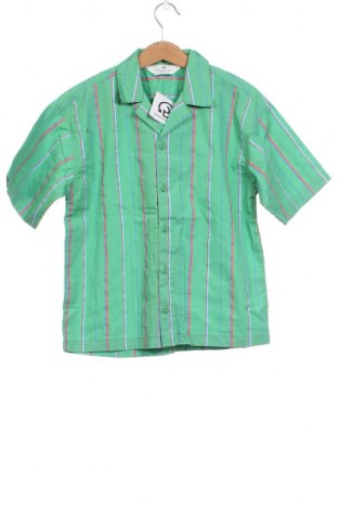 Kinderhemd H&M, Größe 7-8y/ 128-134 cm, Farbe Grün, Preis 7,67 €