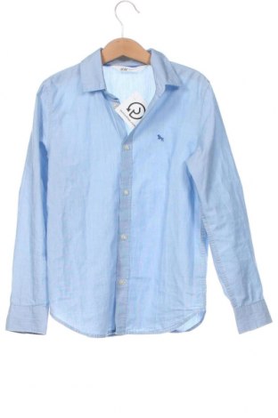 Детска риза H&M, Размер 7-8y/ 128-134 см, Цвят Син, Цена 6,33 лв.