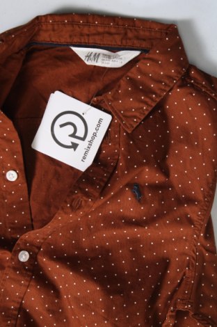 Детска риза H&M, Размер 5-6y/ 116-122 см, Цвят Кафяв, Цена 6,69 лв.