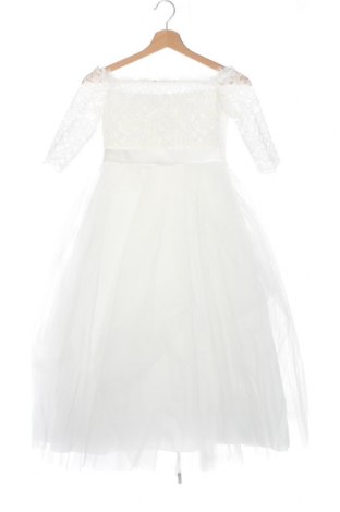 Детска рокля, Размер 8-9y/ 134-140 см, Цвят Бял, Цена 44,40 лв.