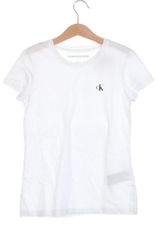 Tricou pentru copii Calvin Klein Jeans, Mărime 9-10y/ 140-146 cm, Culoare Alb, Preț 97,90 Lei