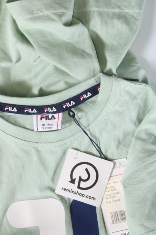 Детска тениска FILA, Размер 4-5y/ 110-116 см, Цвят Зелен, Цена 27,54 лв.