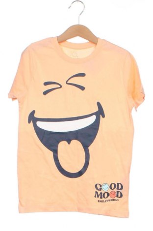 Детска тениска Smiley World, Размер 7-8y/ 128-134 см, Цвят Оранжев, Цена 6,01 лв.