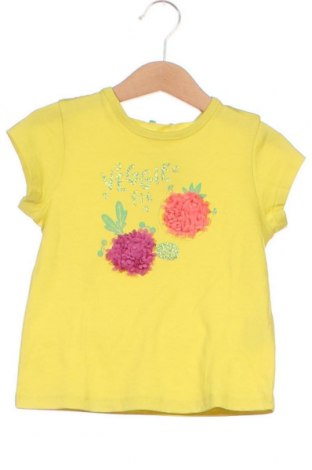 Tricou pentru copii United Colors Of Benetton, Mărime 18-24m/ 86-98 cm, Culoare Galben, Preț 86,84 Lei