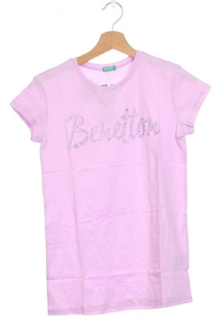 Kinder T-Shirt United Colors Of Benetton, Größe 13-14y/ 164-168 cm, Farbe Lila, Preis 10,13 €
