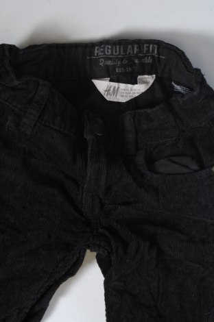 Dziecięce sztruksy H&M, Rozmiar 18-24m/ 86-98 cm, Kolor Czarny, Cena 22,17 zł