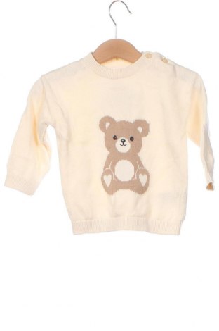 Детски пуловер H&M, Размер 9-12m/ 74-80 см, Цвят Бежов, Цена 8,60 лв.