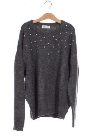 Детски пуловер H&M, Размер 10-11y/ 146-152 см, Цвят Сив, Цена 7,65 лв.