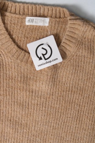 Детски пуловер H&M, Размер 14-15y/ 168-170 см, Цвят Бежов, Цена 8,33 лв.