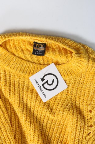 Детски пуловер Y.F.K., Размер 12-13y/ 158-164 см, Цвят Жълт, Цена 7,48 лв.