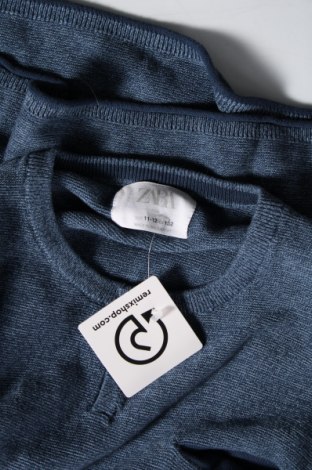 Детски пуловер Zara, Размер 11-12y/ 152-158 см, Цвят Син, Цена 8,16 лв.