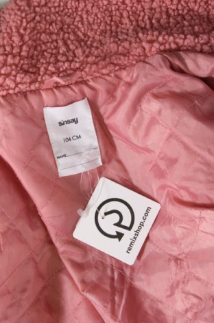 Detský kabát  Sinsay, Veľkosť 2-3y/ 98-104 cm, Farba Ružová, Cena  15,25 €