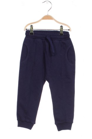 Dziecięce spodnie sportowe United Colors Of Benetton, Rozmiar 18-24m/ 86-98 cm, Kolor Niebieski, Cena 86,49 zł