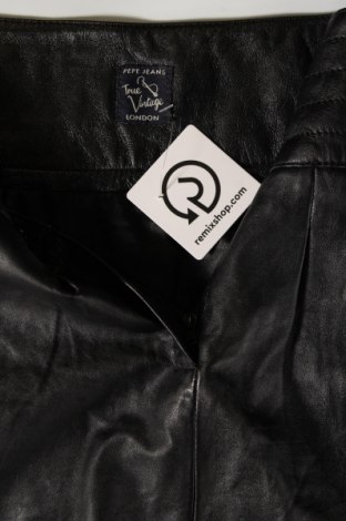 Δερμάτινη φούστα Pepe Jeans, Μέγεθος M, Χρώμα Μαύρο, Τιμή 45,08 €