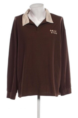 Мъжка блуза SHEIN, Размер 4XL, Цвят Кафяв, Цена 16,15 лв.