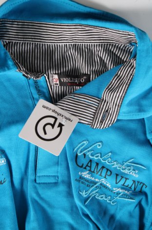 Ανδρική μπλούζα Violento, Μέγεθος M, Χρώμα Μπλέ, Τιμή 7,02 €