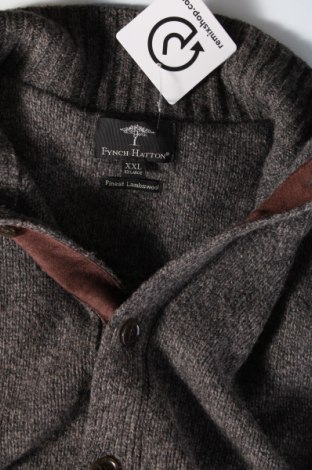 Jachetă tricotată de bărbați Fynch-Hatton, Mărime XXL, Culoare Gri, Preț 163,16 Lei