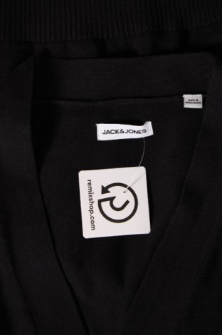 Herren Strickjacke Jack & Jones, Größe XS, Farbe Schwarz, Preis € 10,21