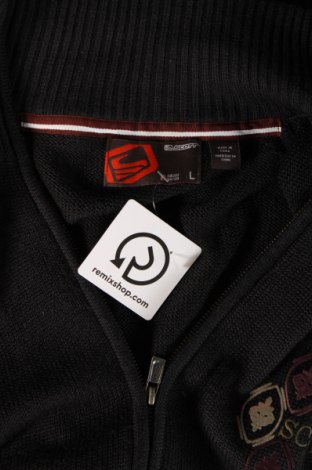 Jachetă tricotată de bărbați SCOTT, Mărime L, Culoare Negru, Preț 284,21 Lei