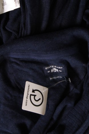 Jachetă tricotată de bărbați State Of Art, Mărime XL, Culoare Albastru, Preț 152,96 Lei
