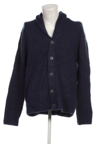 Jachetă tricotată de bărbați Threadbare, Mărime XXL, Culoare Albastru, Preț 44,83 Lei