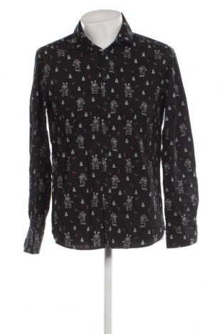 Ανδρικό πουκάμισο, Μέγεθος M, Χρώμα Μαύρο, Τιμή 7,18 €