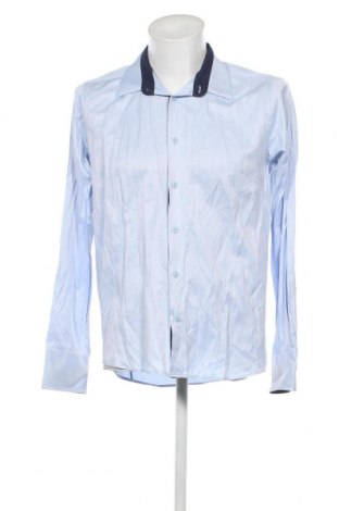 Ανδρικό πουκάμισο, Μέγεθος L, Χρώμα Μπλέ, Τιμή 8,01 €