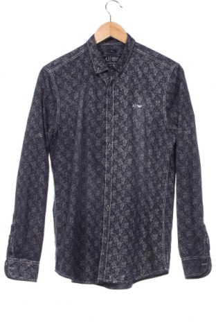 Ανδρικό πουκάμισο Armani Jeans, Μέγεθος M, Χρώμα Μπλέ, Τιμή 71,75 €
