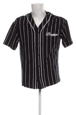 Мъжка риза Bershka, Размер M, Цвят Черен, Цена 29,00 лв.