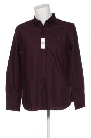 Herrenhemd Burton of London, Größe L, Farbe Rot, Preis 23,81 €