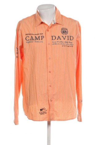 Herrenhemd Camp David, Größe XXL, Farbe Orange, Preis 37,99 €