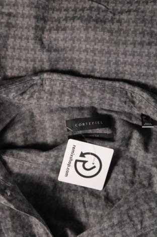 Herrenhemd Cortefiel, Größe L, Farbe Grau, Preis 9,46 €