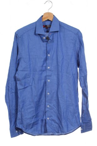 Ανδρικό πουκάμισο Dressmann, Μέγεθος S, Χρώμα Μπλέ, Τιμή 5,26 €