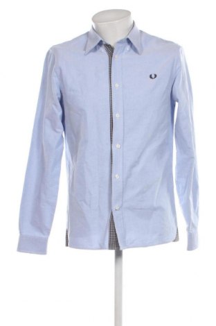 Ανδρικό πουκάμισο Fred Perry, Μέγεθος M, Χρώμα Μπλέ, Τιμή 16,82 €
