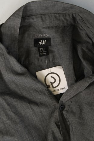 Herrenhemd H&M, Größe M, Farbe Grau, Preis € 4,64