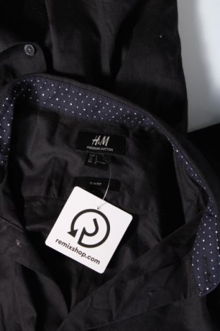 Ανδρικό πουκάμισο H&M, Μέγεθος L, Χρώμα Μαύρο, Τιμή 8,97 €