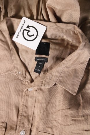 Мъжка риза H&M, Размер L, Цвят Бежов, Цена 7,54 лв.