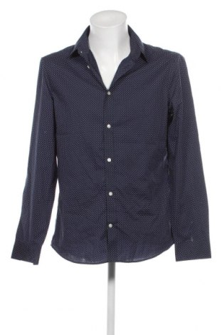 Мъжка риза H&M, Размер L, Цвят Син, Цена 9,57 лв.